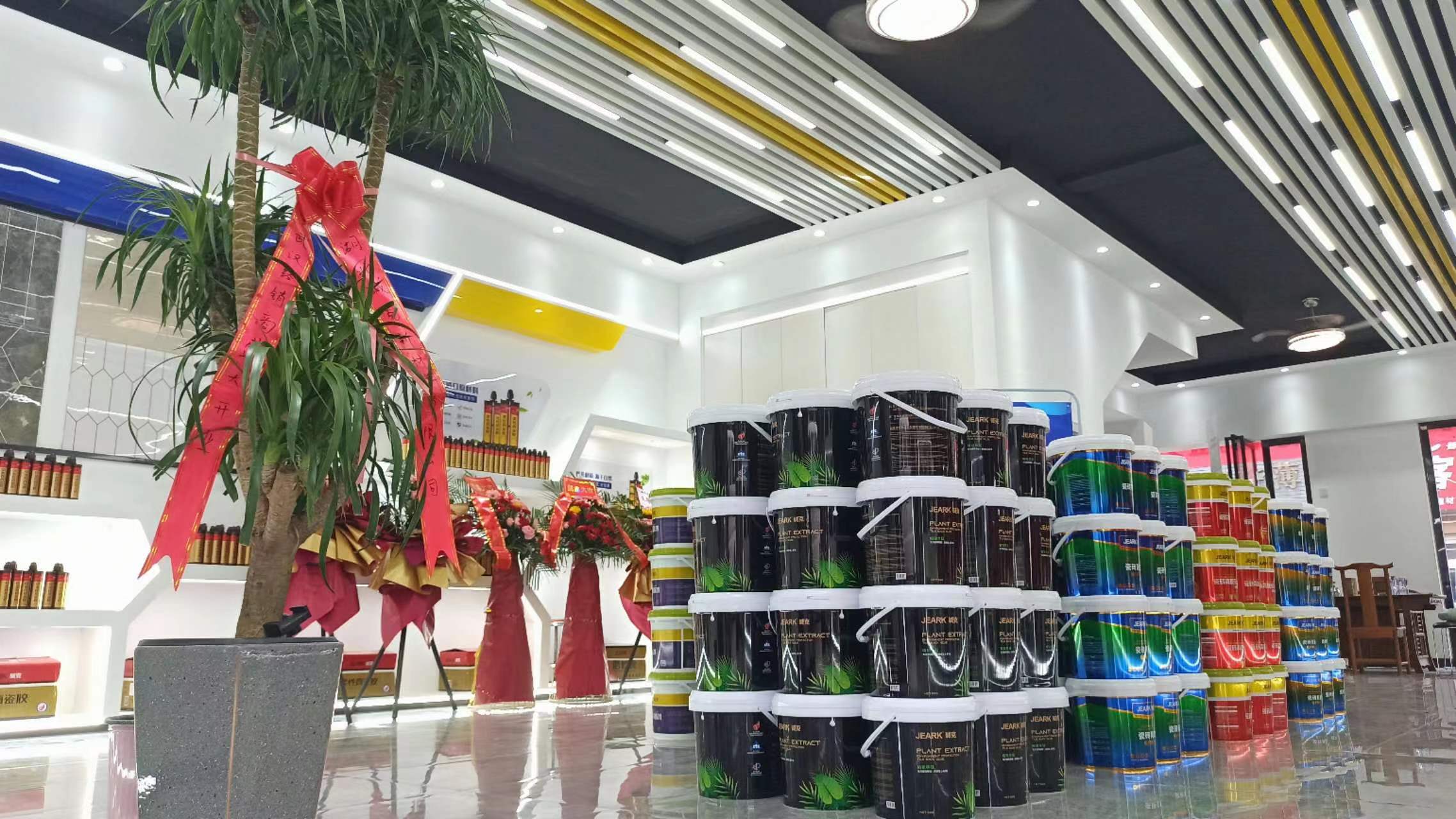 门店瓷砖背胶陈列